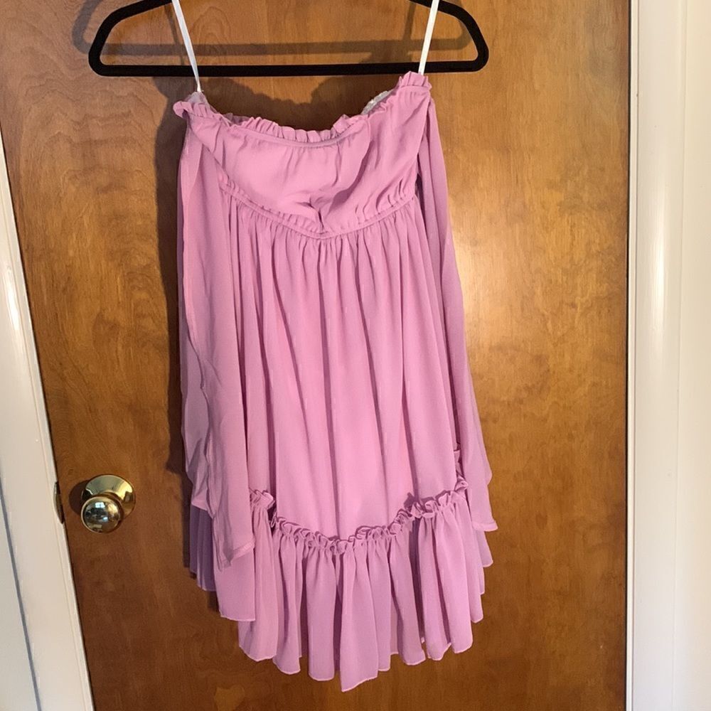GUC purple flowy strapless dress! Size S - Picture 2 of 4